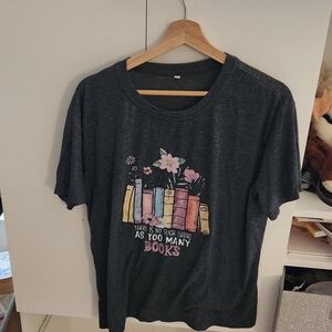 Graphic Tee with Book Design